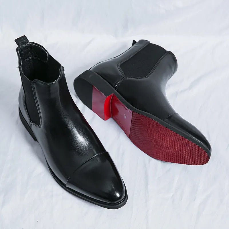 Botas Chelsea em Couro masculino
