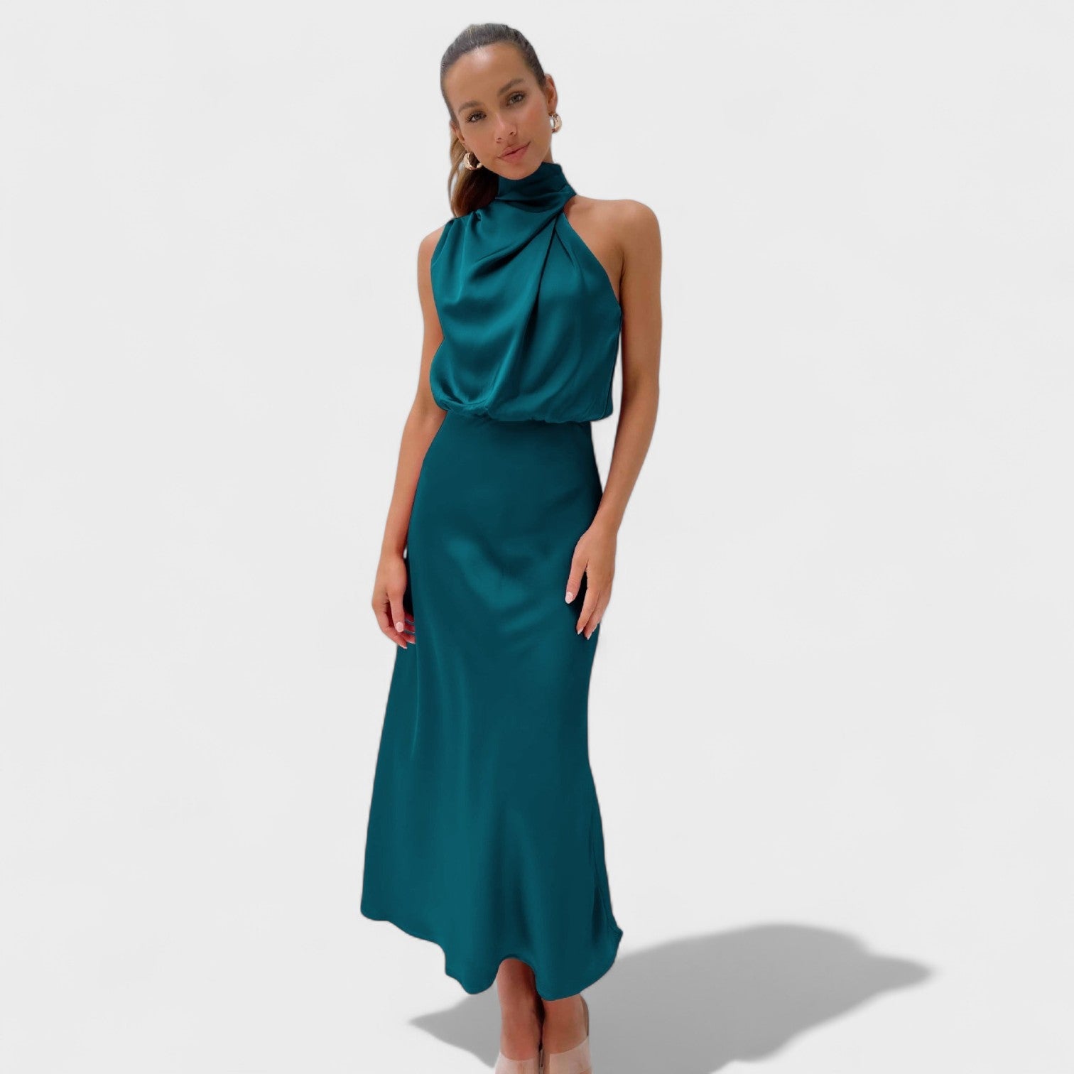 Vestido Satin Elegance feminino
