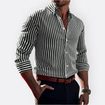 Camisa Clássica às Riscas masculino
