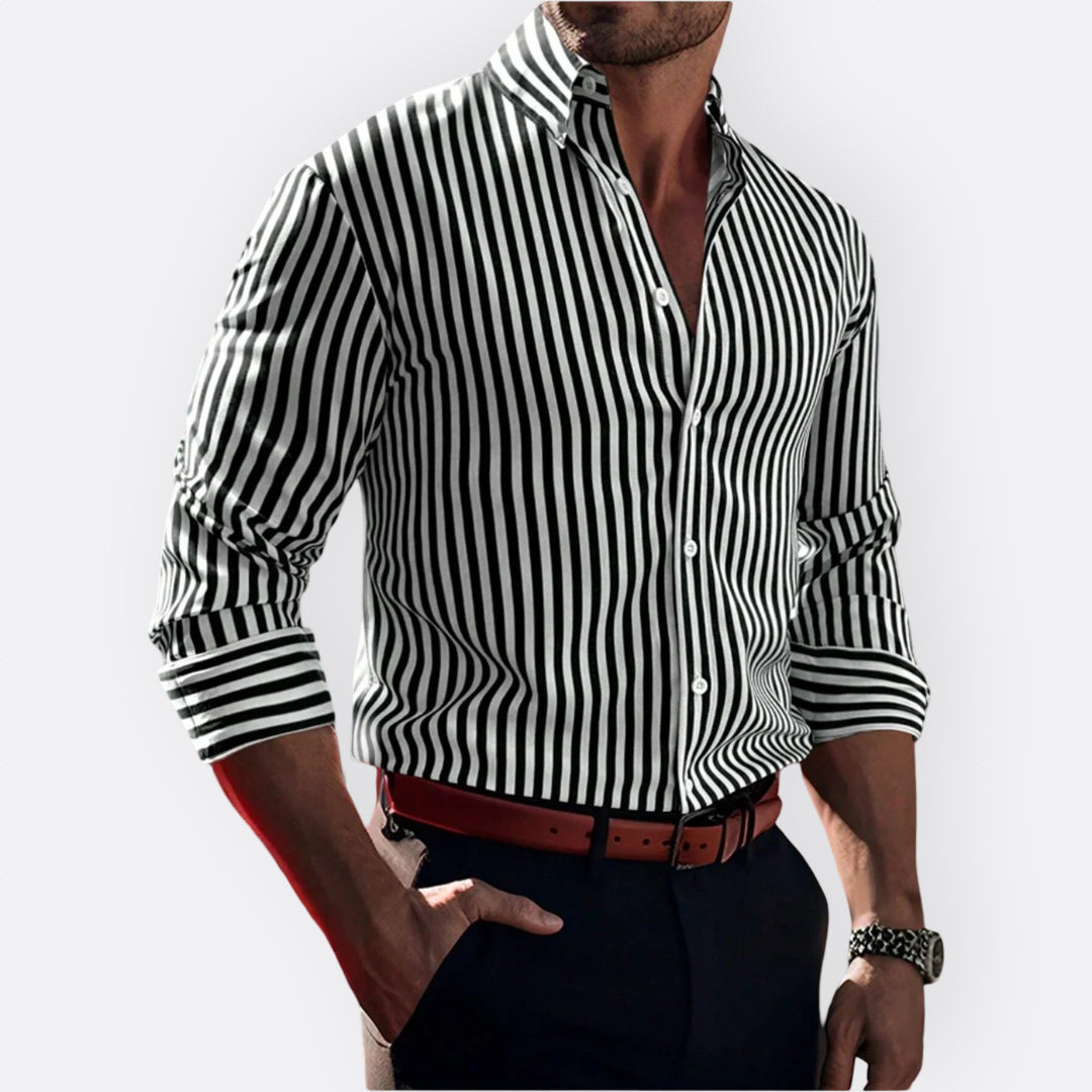 Camisa Clássica às Riscas masculino