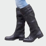 Botas de couro retro feminino