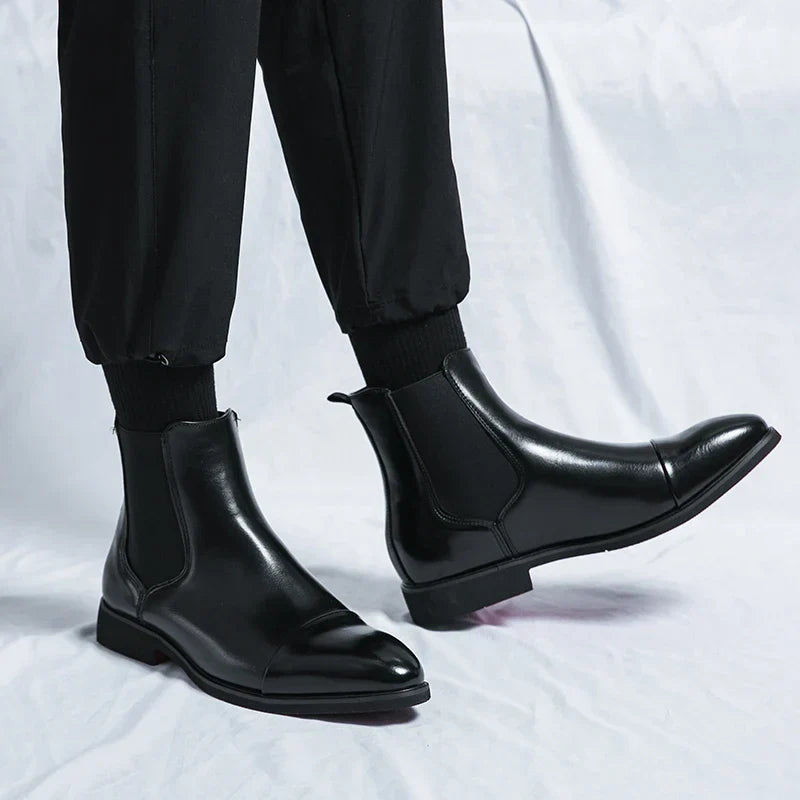 Botas Chelsea em Couro masculino