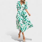 Vestido Midi Floral Elegante feminino