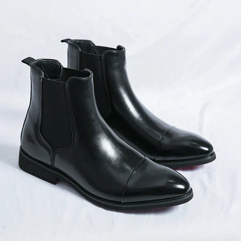 Botas Chelsea em Couro masculino