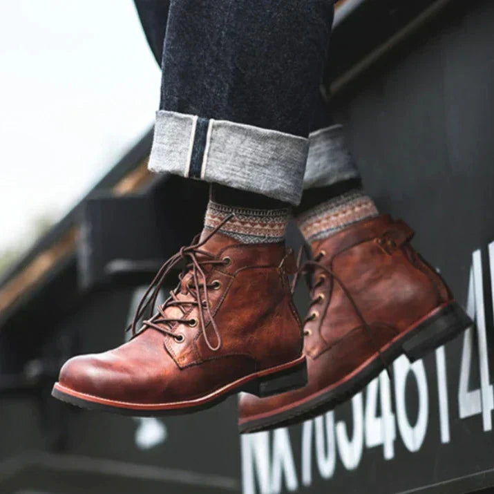 Botas Ponta Redonda Retro masculino