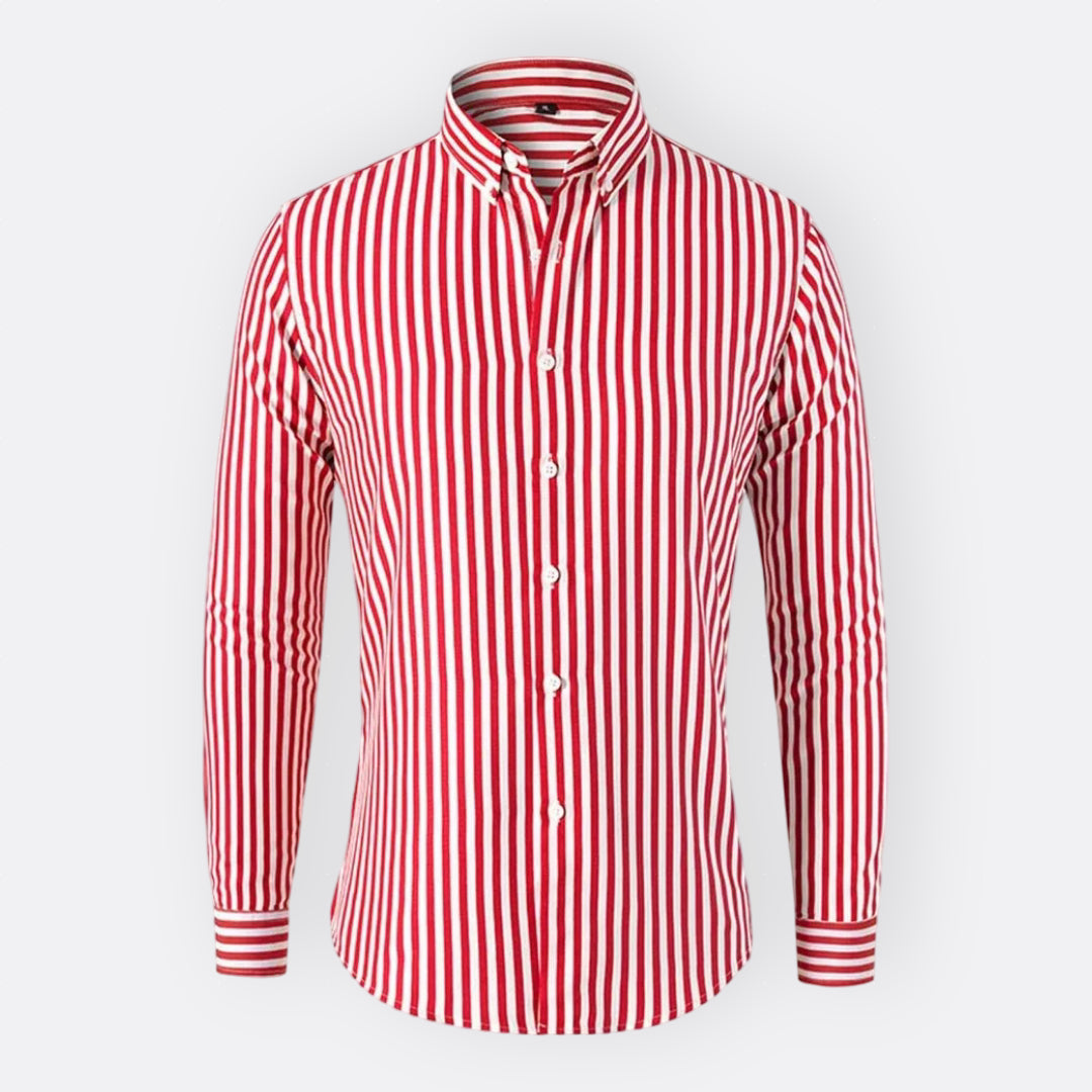 Camisa Clássica às Riscas masculino