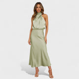 Vestido Satin Elegance feminino