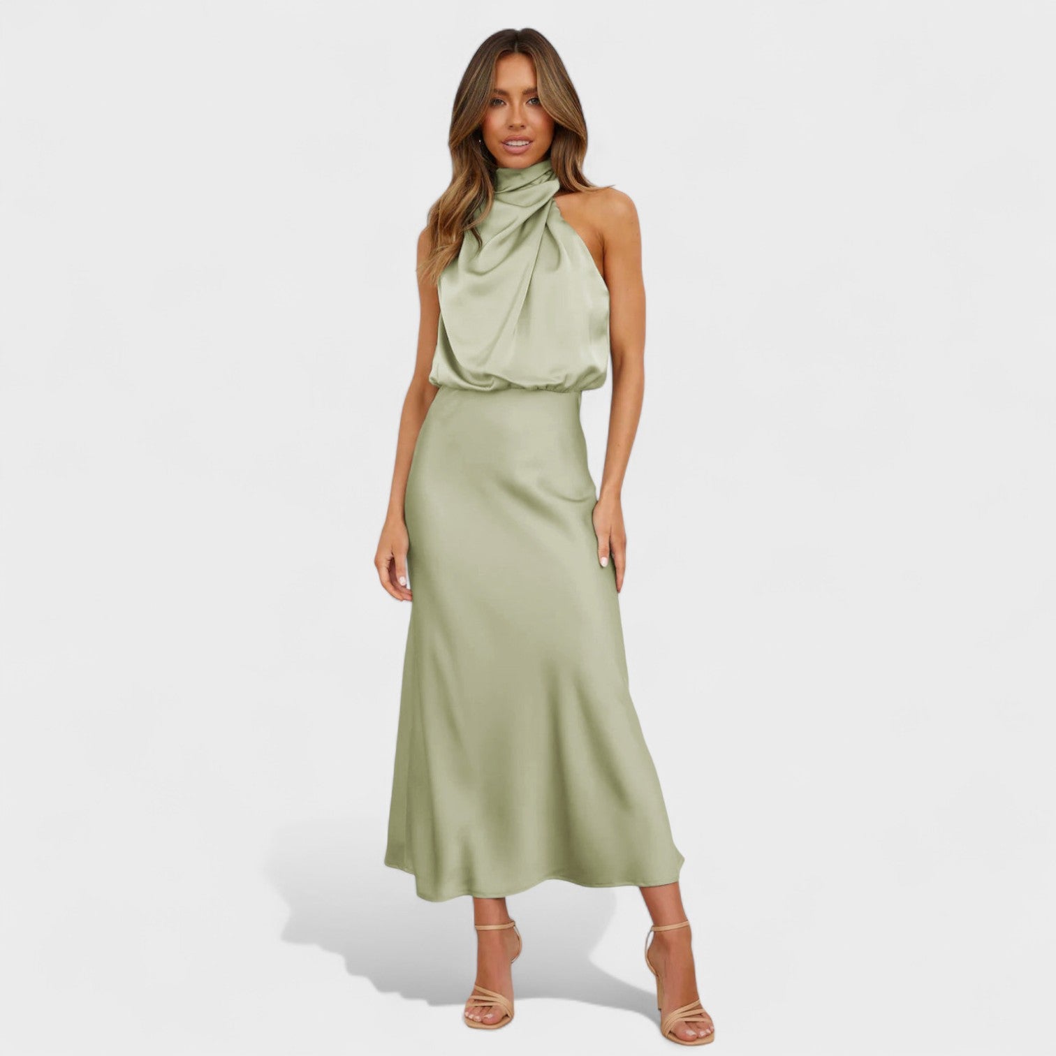 Vestido Satin Elegance feminino