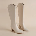 Botas de salto Grosso e Elegância para o Inverno feminino