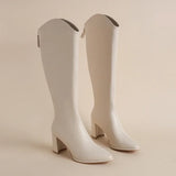 Botas de salto Grosso e Elegância para o Inverno feminino