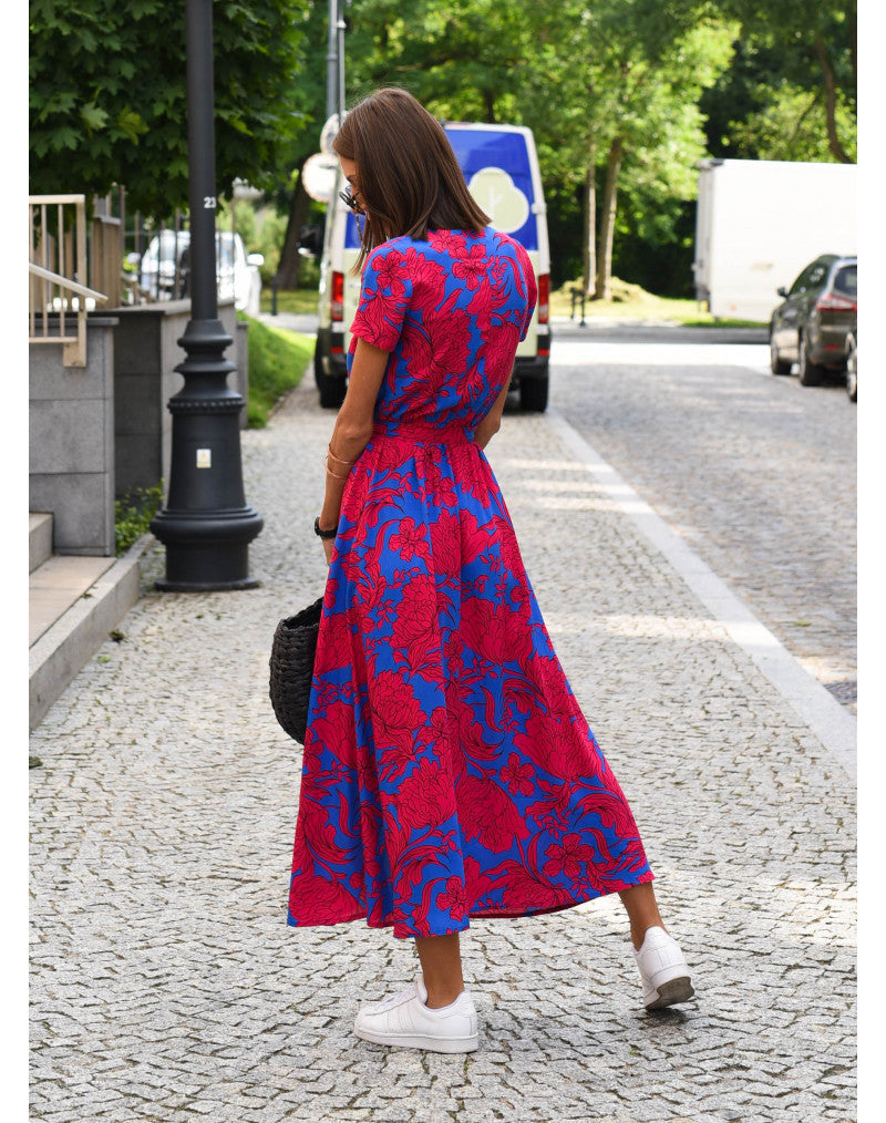 Vestido Midi Floral feminino