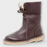 Botas impermeáveis com forro de lã feminino