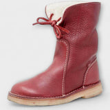 Botas impermeáveis com forro de lã feminino