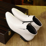 Botas com fecho éclair masculino