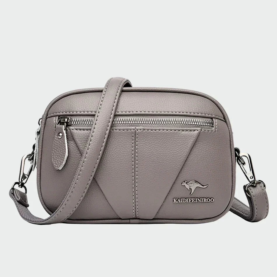 Peça de couro de elegância atemporal feminino