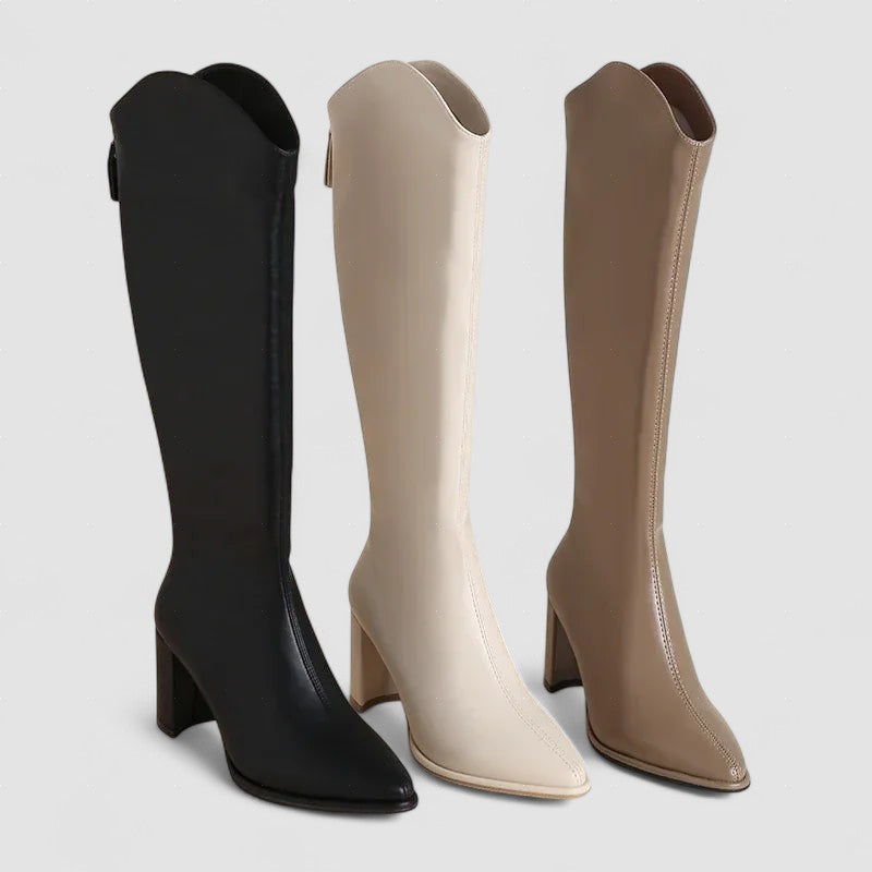 Botas de salto Grosso e Elegância para o Inverno feminino