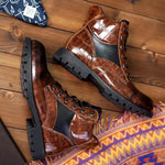 Botas em Couro de Crocodilo masculino