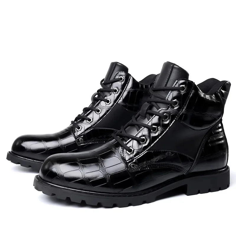 Botas em Couro de Crocodilo masculino