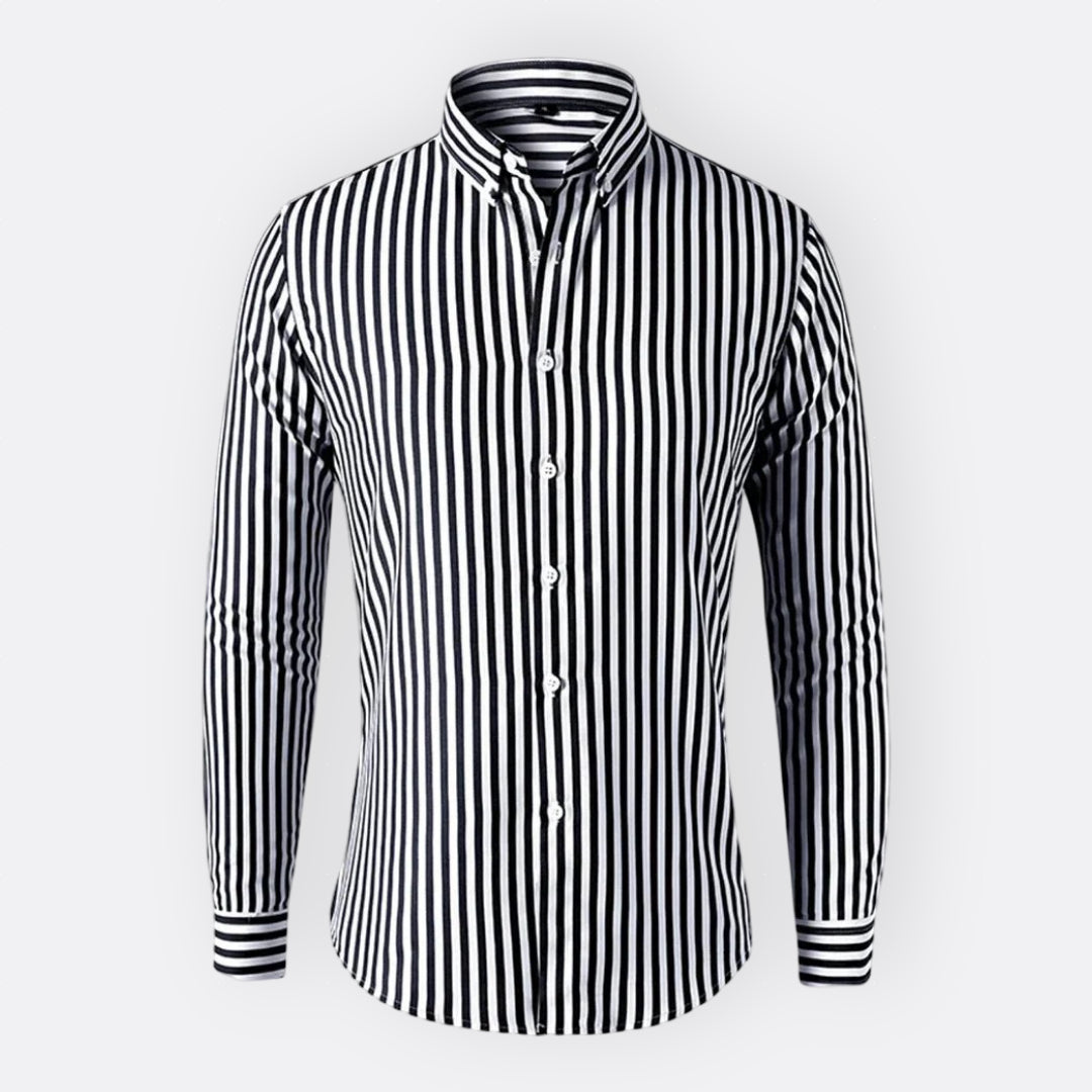 Camisa Clássica às Riscas masculino