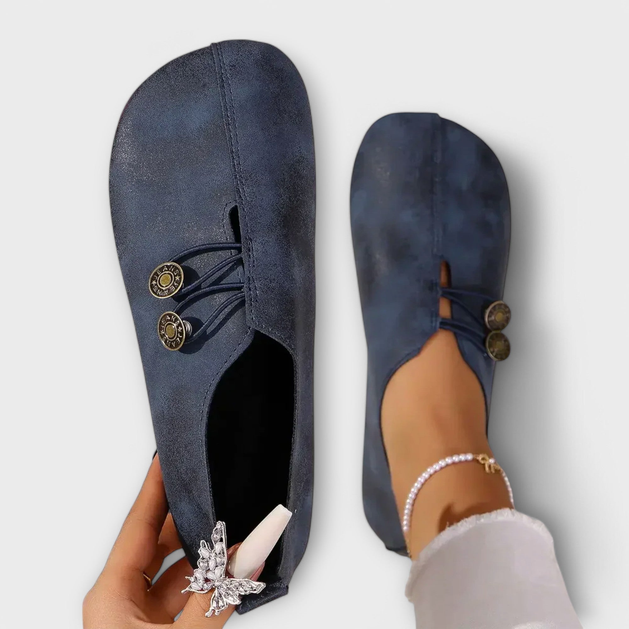 Mocassim de camurça feminino