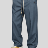 Calças Masculinas Elegantes com Corda masculino