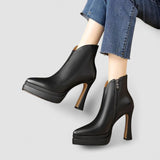 Botas com estilo retro e um toque de modernidade feminino