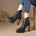 Botas com estilo retro e um toque de modernidade feminino