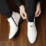 Botas com fecho éclair masculino
