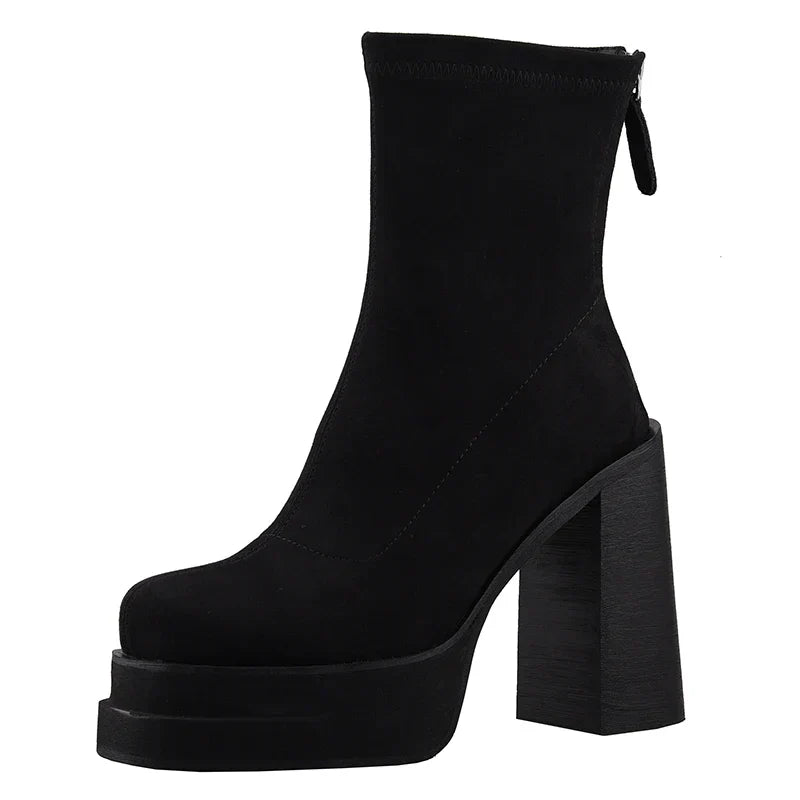 Botas com estilo moderno com o conforto da camurça feminino