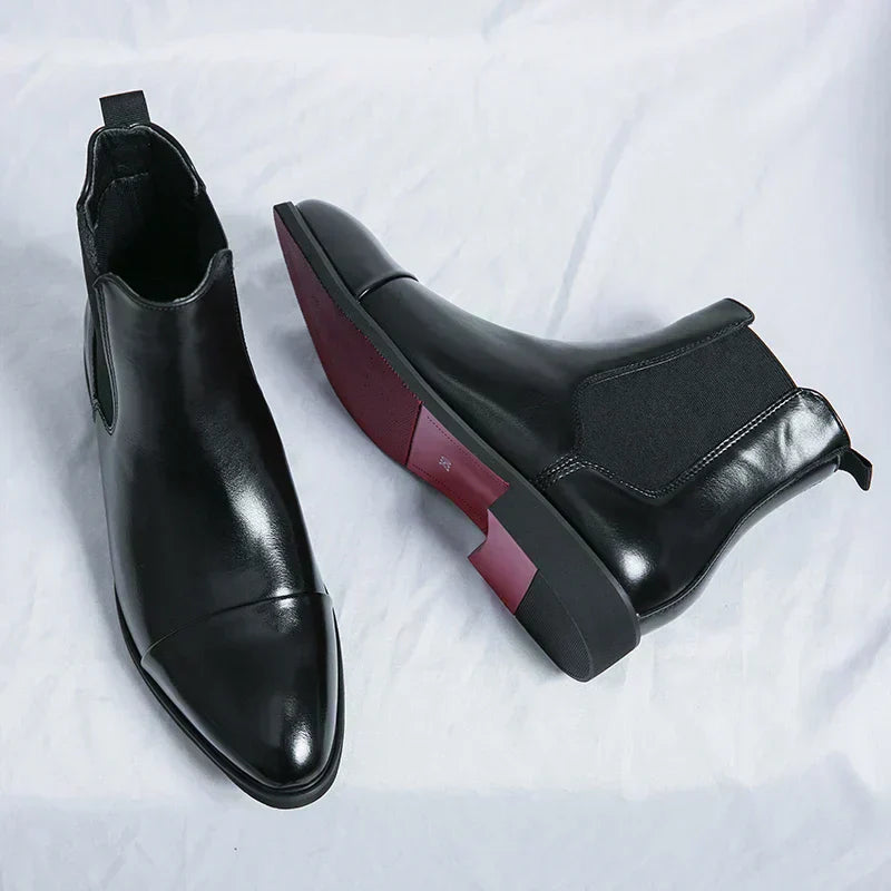 Botas Chelsea em Couro masculino