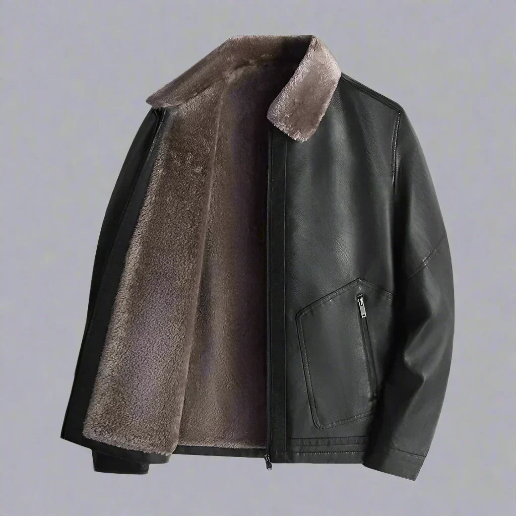Casaco de Couro Cavalier masculino