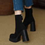 Botas com estilo moderno com o conforto da camurça feminino