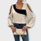 Blusa com decote quadrado feminino