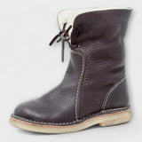 Botas impermeáveis com forro de lã feminino