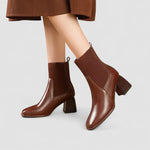Botas com plataforma elegantes feminino