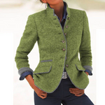 Cardigan Elegante Gola Alta feminino