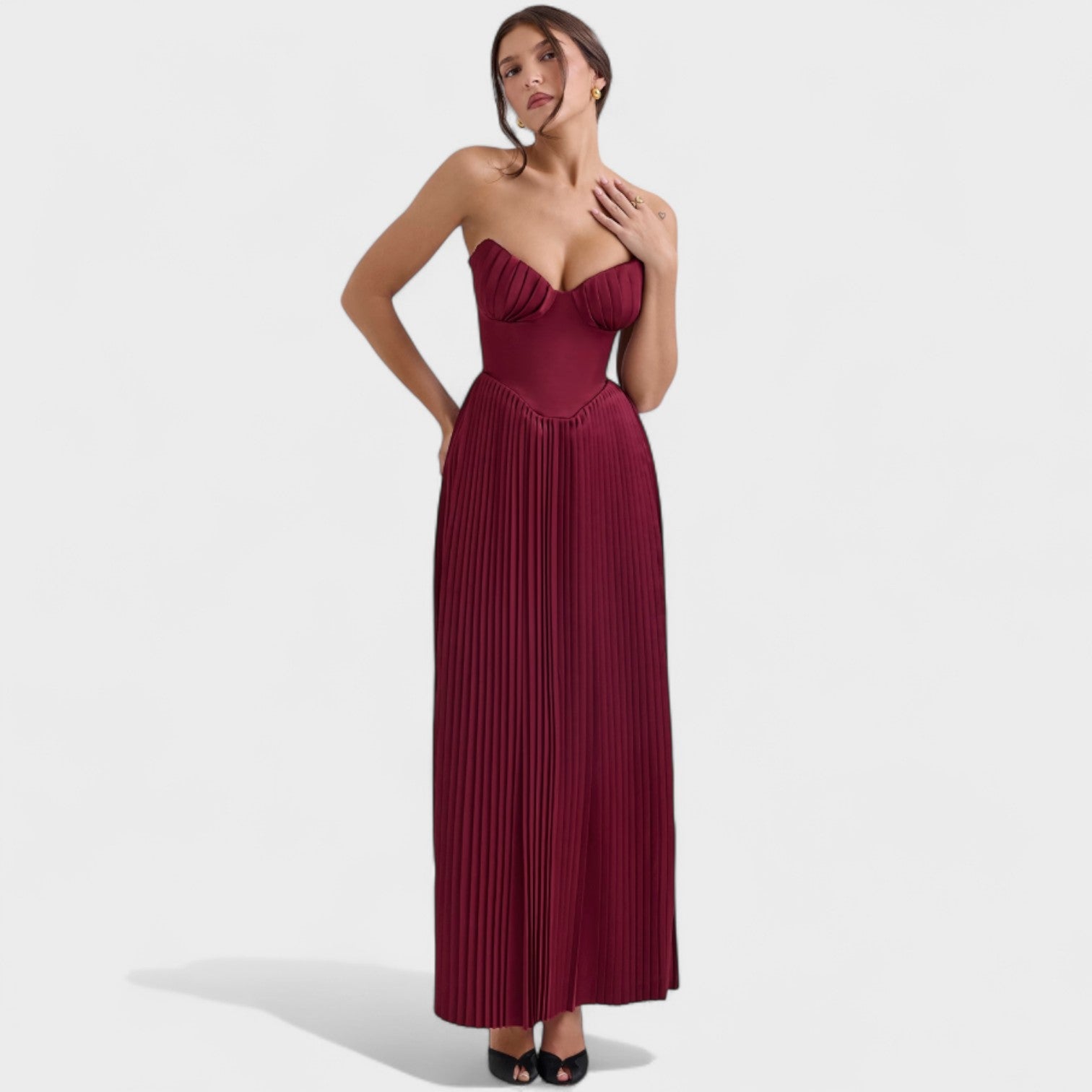 Vestido sem alças feminino