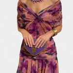 Vestido elegante com decote em V feminino