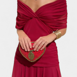 Vestido elegante com decote em V feminino