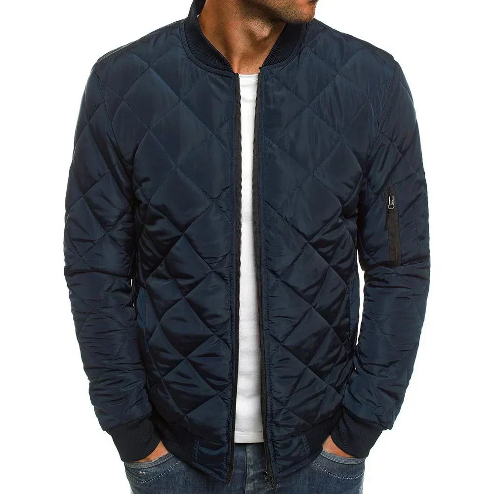 Casaco Algodão Padrão Diamante masculino