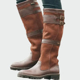 Botas de couro retro feminino