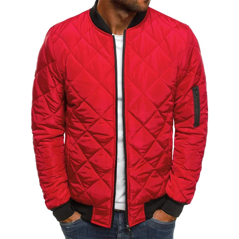 Casaco Algodão Padrão Diamante masculino
