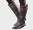 Botas de couro retro feminino