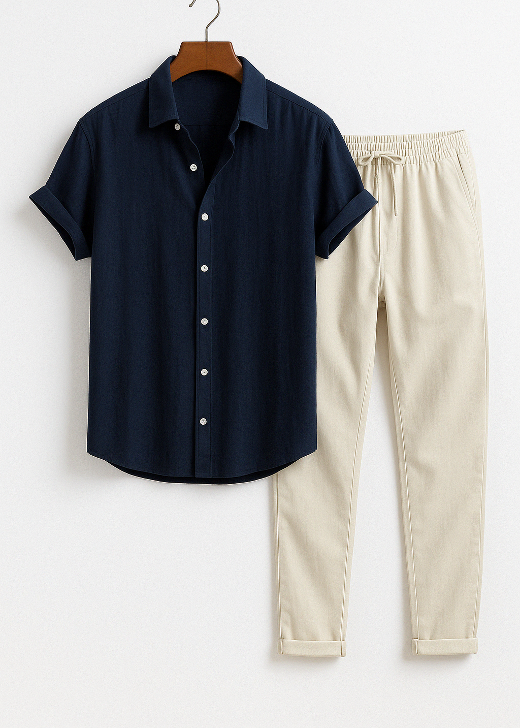 Conjunto de Camisa e Calças - Verão masculino