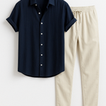 Conjunto de Camisa e Calças - Verão masculino