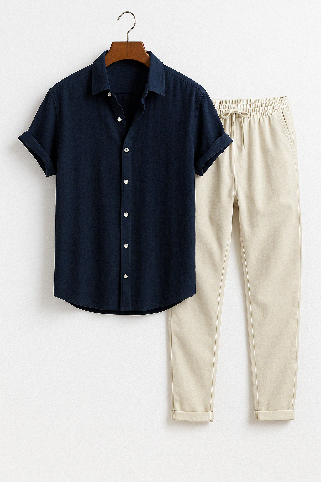 Conjunto de Camisa e Calças - Verão masculino