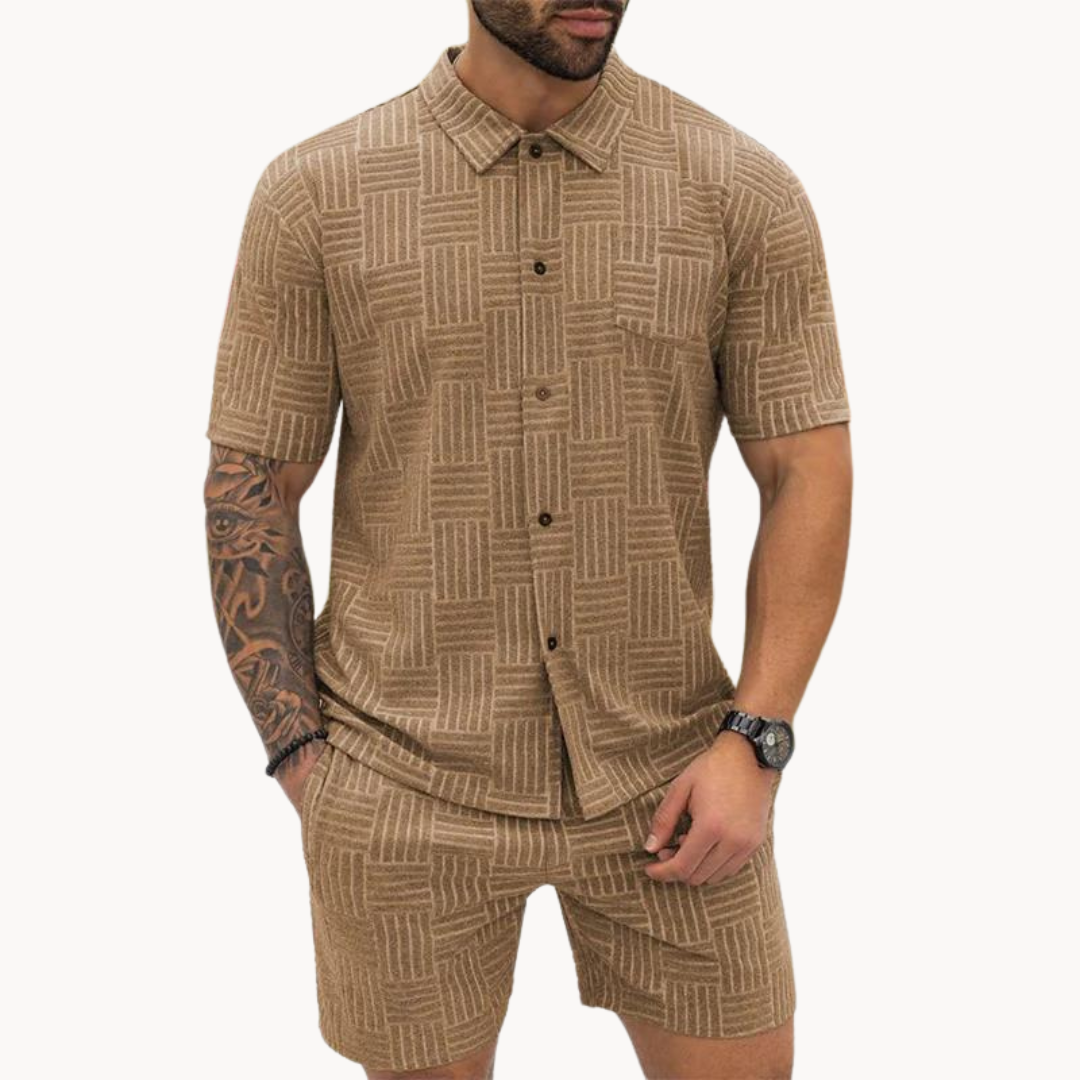 Conjunto de Camisa e Calções - Retro masculino