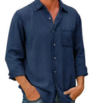 Camisa - Mistura Respirável Relaxada masculino