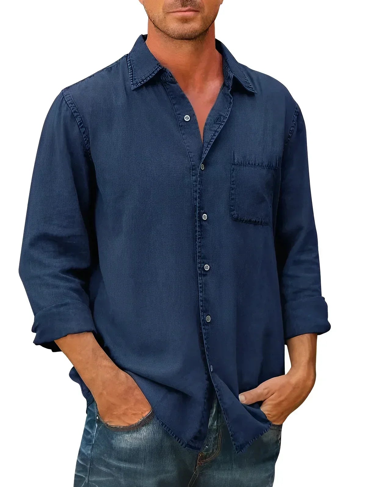 Camisa - Mistura Respirável Relaxada masculino
