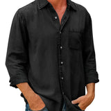 Camisa - Mistura Respirável Relaxada masculino